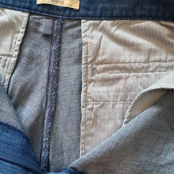 NWOT Sessùn Wide Leg Lyocell Linen Pants – Blue – EU 40 (US 8